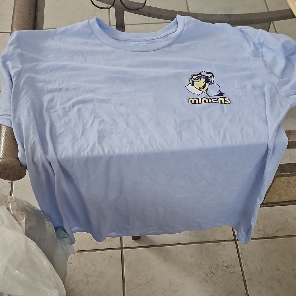 Minions Light Blue Short Sleeve Tee
